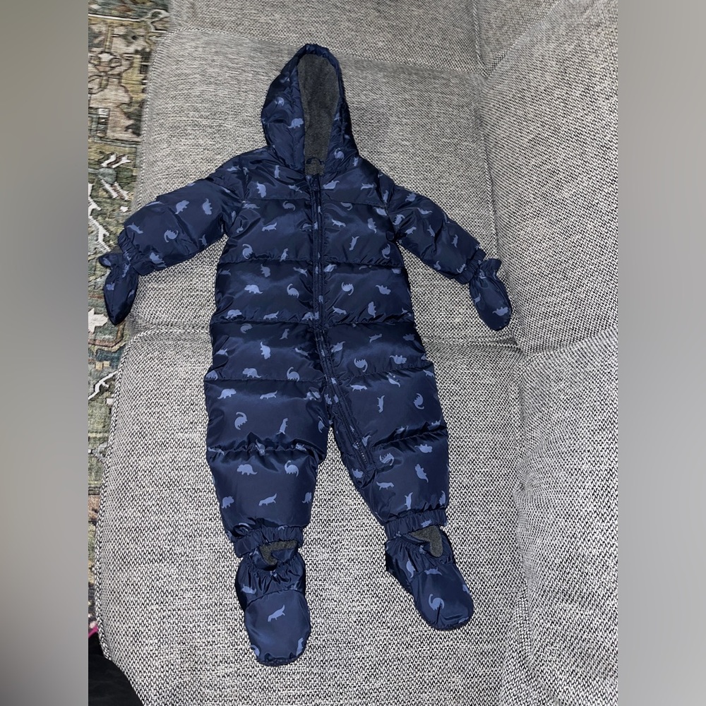 BabyGap dinosaur snowsuit